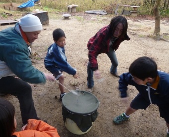 みんなでベーゴマ！